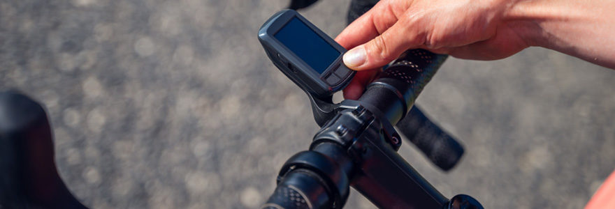 GPS tracker on a motorcycle